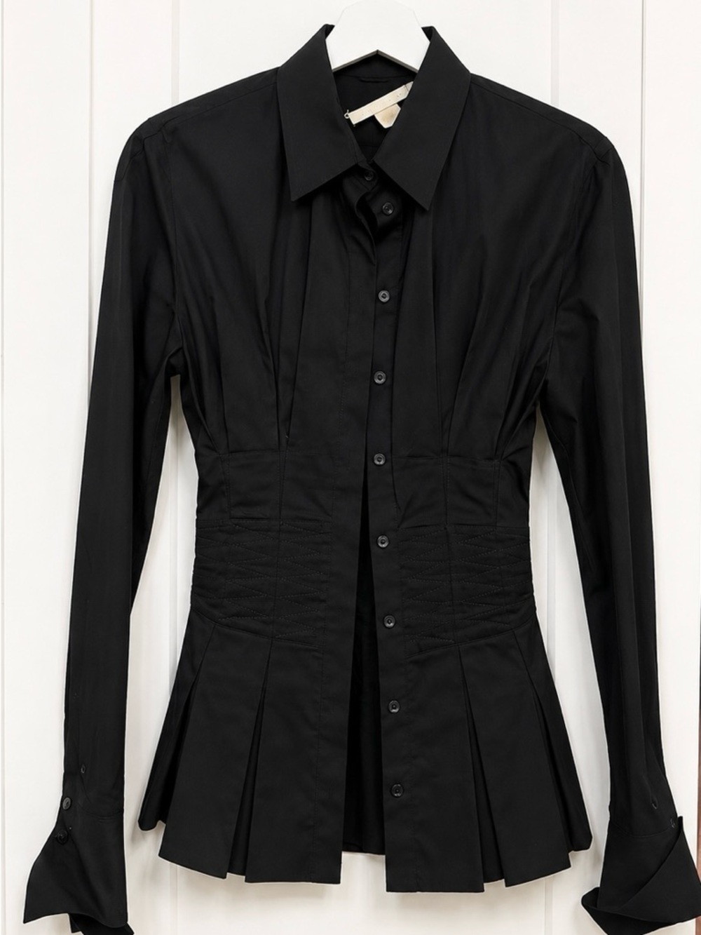 Antonio Berardi Black Button-Front Shirt